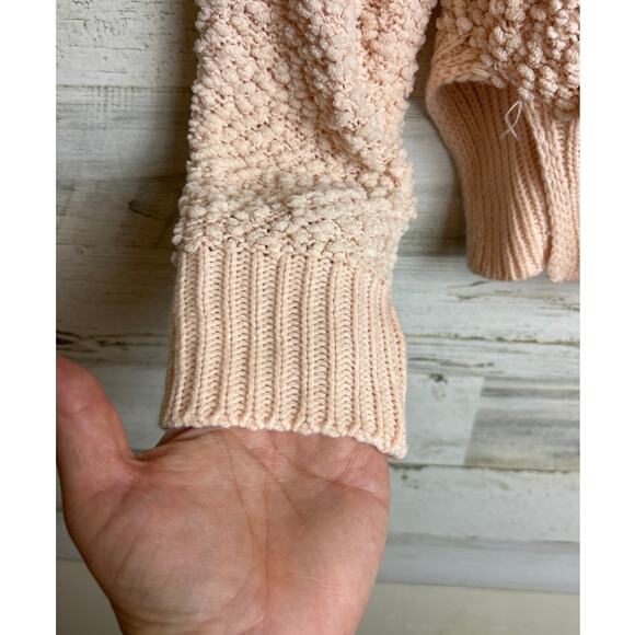 Spencer & Ella Women's M/L light pink textured hooded sweatshirt sweater NEW - Picture 6 of 6